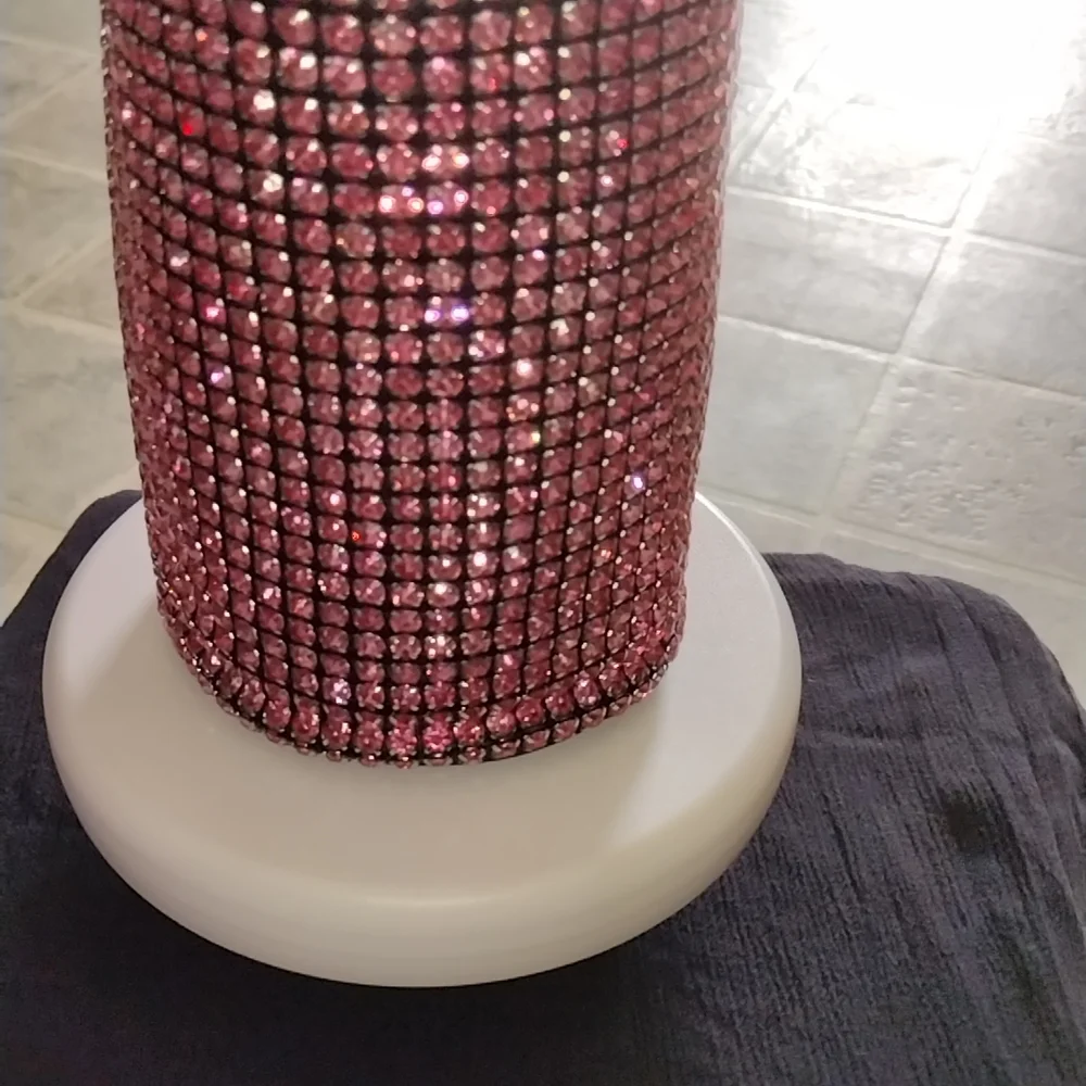 Elegant Pink Rhinestone Mini Bag - Picture 7 of 11